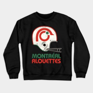 Montreal Alouettes Football Team Helmet Crewneck Sweatshirt